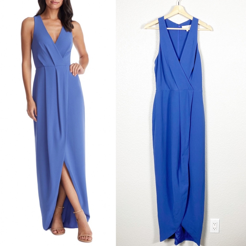 Dress The Population Ariel Maxi Dress in Blue Bird Size Medium